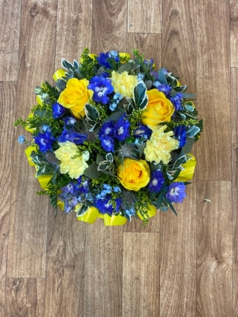 Blue and Yellow Posy